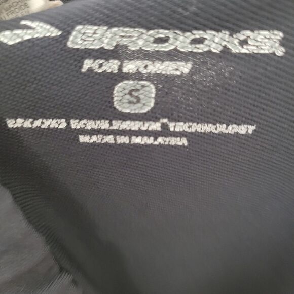 Brooks Track Wide Leg Black Pants - Picture 3 of 4